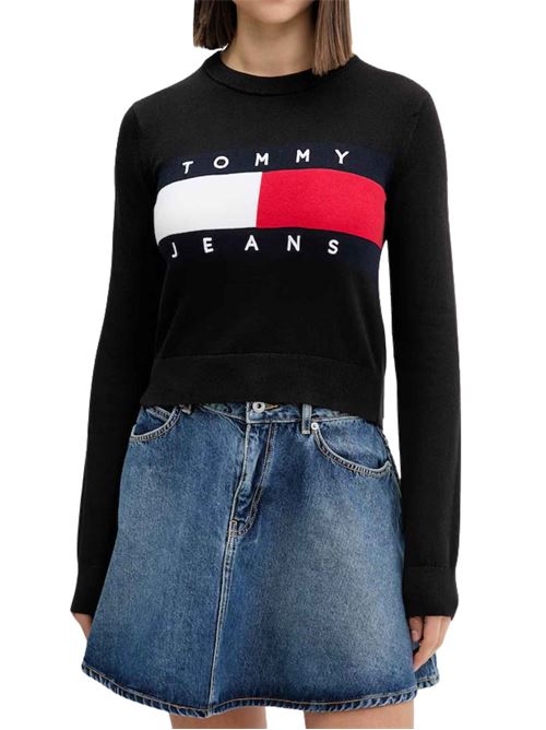 Maglione in cotone con logo Tommy Jeans | DW0DW22930BDS